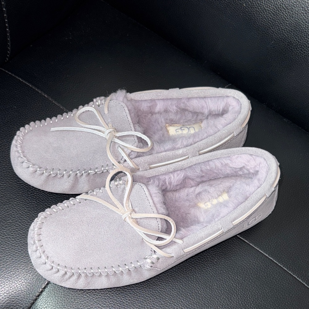 UGG Kid's Soft Gray Moccasins